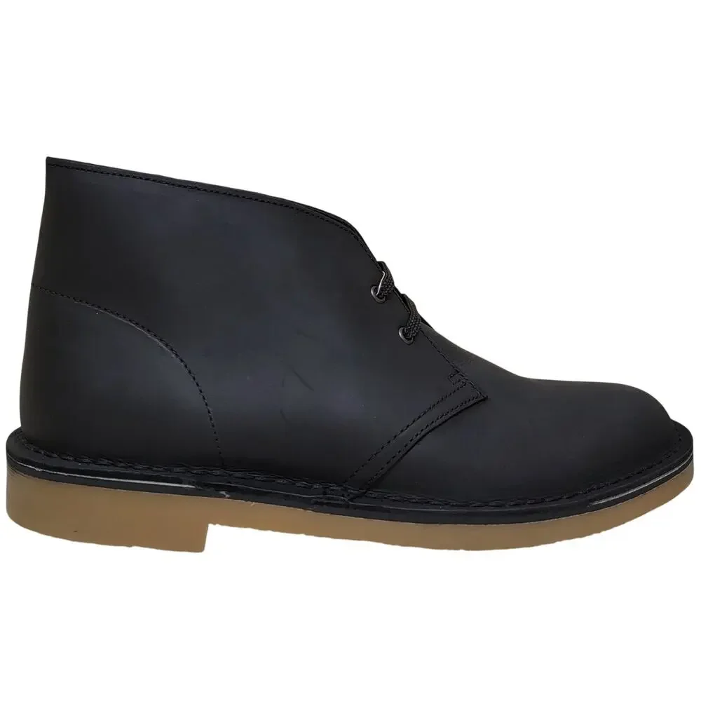 Clarks Men Bushacre 3 Dress Chukka Ankle Boots Size US 11M Black Leather